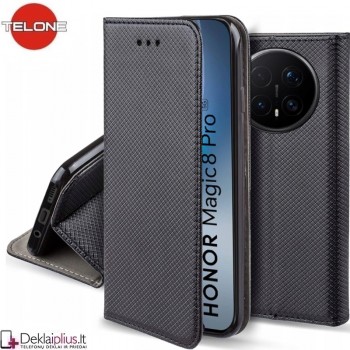 Telone atverčiamas dėklas - juodas (Huawei Honor Magic 8 Pro) Telone atverčiamas dėklas - juodas (Huawei Honor Magic 8 Pro)